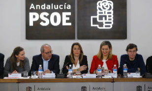 Susana Daz preside la reunin de la Ejecutiva del PSOE andaluz tras...
