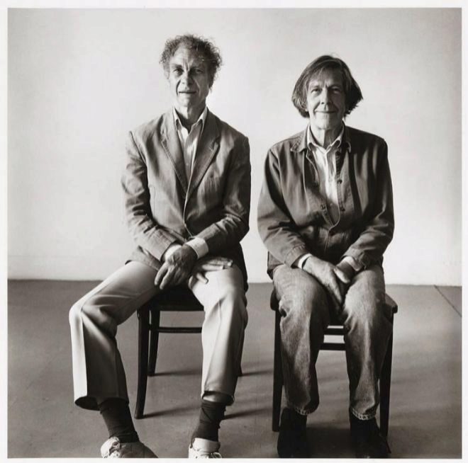 Marce Cunningham y John Cage.