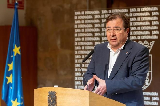 Guillermo Fernndez Vara, presidente de la Junta de Extremadura.