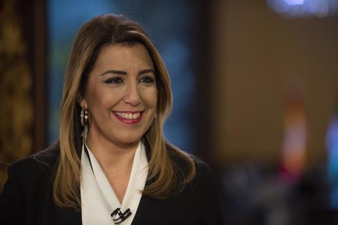 La presidenta en funciones de la Junta de Andalucía, Susana Díaz.