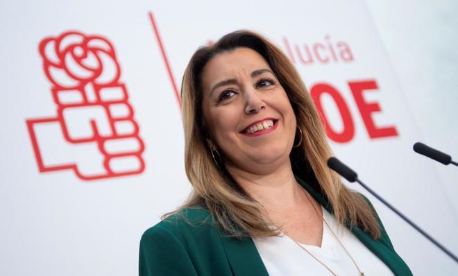 La presidenta en funciones de la Junta de Andaluca, susana Daz.