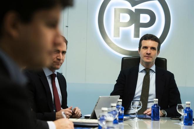 Pablo Casado, en el Comit de Direccin del PP del pasado 14 de...