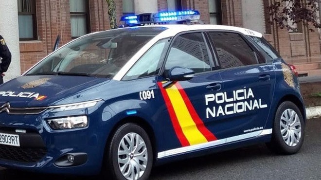 Un coche patrulla de la Polica Nacional.