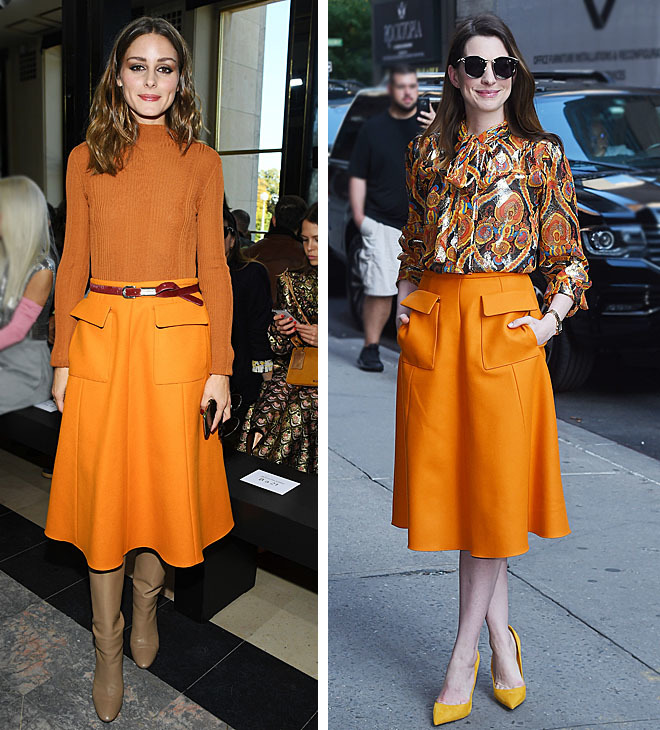 Adriana Lima las lo saben: la falda naranja clave en tus looks de | Moda