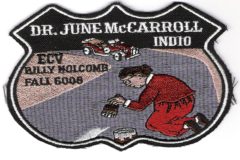 Parche conmemorativo de June McCarroll y su iniciativa