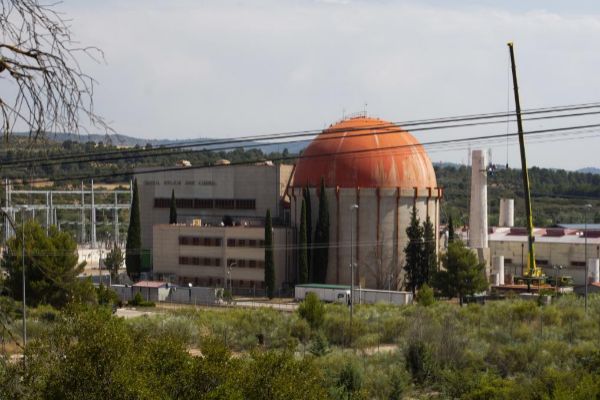 Desmantelamiento de la central nuclear de Zorita (Guadalajara).