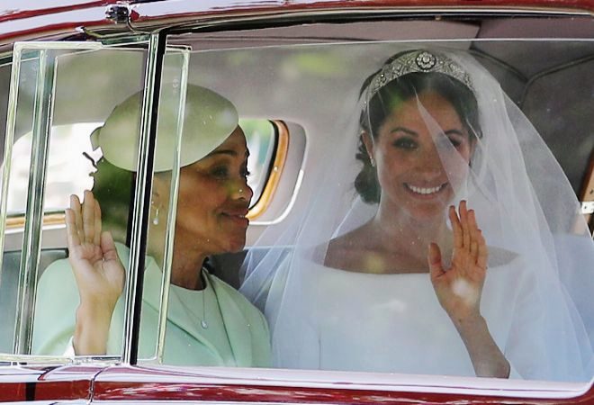Meghan Markle  se dirige al castillo de Windsor para su boda con el  prncipe Harry,