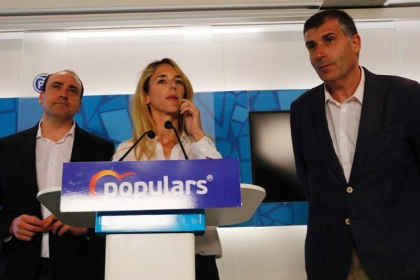 Barcelona, 22 de Marzo de 2019 Rueda de prensa de la candidata del PP...