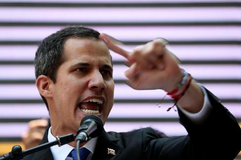 Venezuelan opposition leader Juan <HIT>Guaido</HIT> attends a meeting...