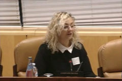 Mara Sevilla, en la Asamblea de Madrid en diciembre de 2016.