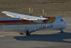 Uno de los aviones de la compaa Air Nostrum.