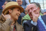 El Rey Juan Carlos, en Illescas junto a la Infanta Elena