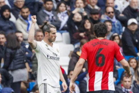 El gesto de Bale para responder a los pitos del Bernabu