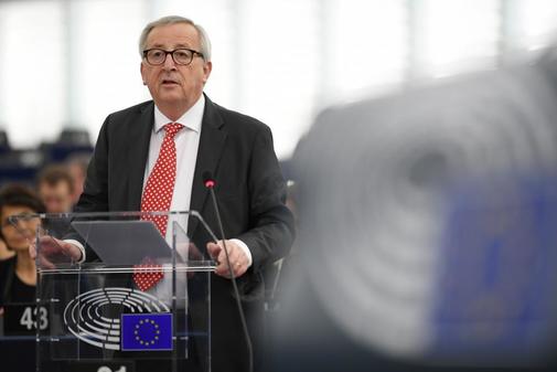 El presidente de la Comisin Europea, Jean-Claude Juncker, en una...