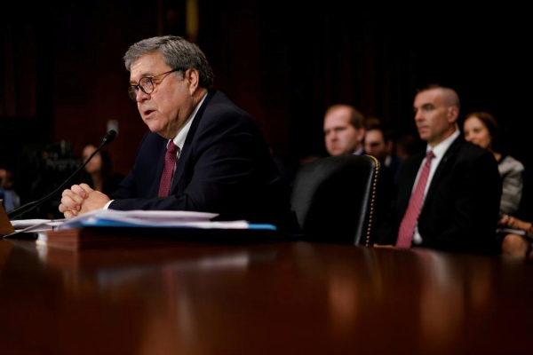 FILE PHOTO: U.S. Attorney General <HIT>Barr</HIT> testifies before a...