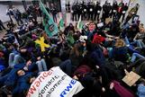 Estudiantes, en una protesta contra el cambio climtico en Alemania.