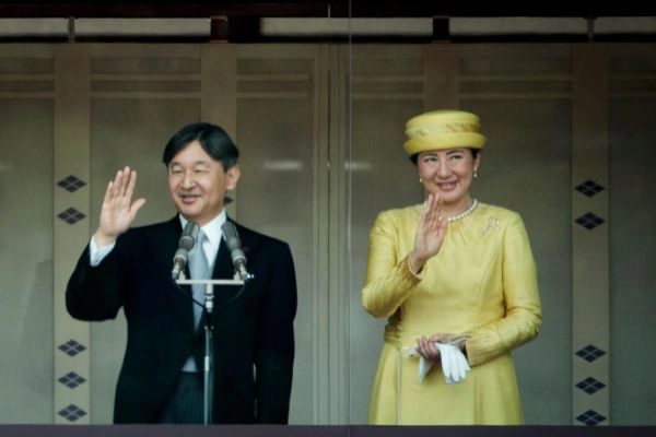 Naruhito y su esposa, Masako, en el Palacio Imperial japons.