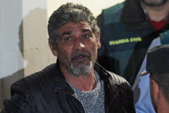 Bernardo Montoya, durante un traslado tras su detencin.