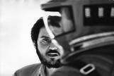 Stanley Kubrick surante el rodaje de la pelcula '2001: Una odisea en el espacio'.