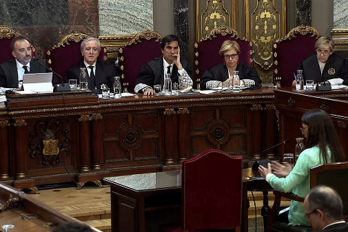 La abogada Silvia Carmona declara en el juicio del 1-O
