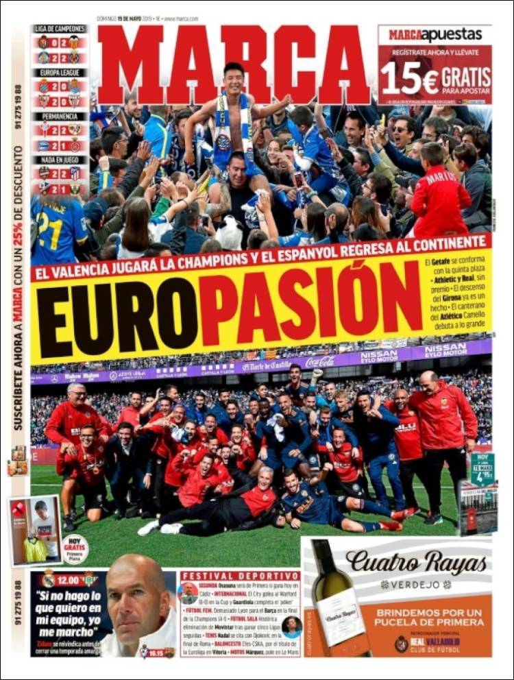 Las portadas de los diarios deportivos (19/05/19) - | Deportes | EL MUNDO