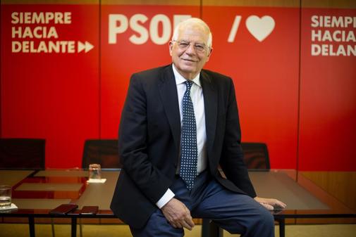 El candidato del PSOE a las europeas, Josep Borrell