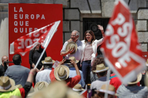 Josep Borrell, en un acto del PSOE en Valencia este domingo