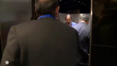 Iglesias y Abascal juntos en un ascensor
