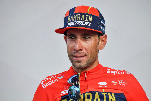 Como (Italy).- Italian rider Vincenzo <HIT>Nibali</HIT> of the Bahrain...