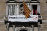 La fachada de la Generalitat el pasado mes de marzo