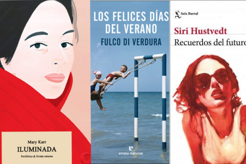 Las portadas de los libros de Mary Karr, Fulco Di Verdura y Siri Hustvedt.