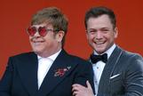 Elton John y Taron Egerton en la presentacin de la pelcula en el Festival de Cannes.