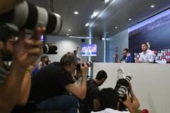 Sergio Ramos, durante su rueda de prensa.