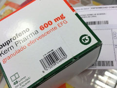 Presentacin de un genrico de Ibuprofeno 600.