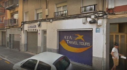 Aya Travel, la agencia de viajes usada como tapadera, est en la calle Carrer Vitria, Matar (Barcelona). Ahora est inactiva.