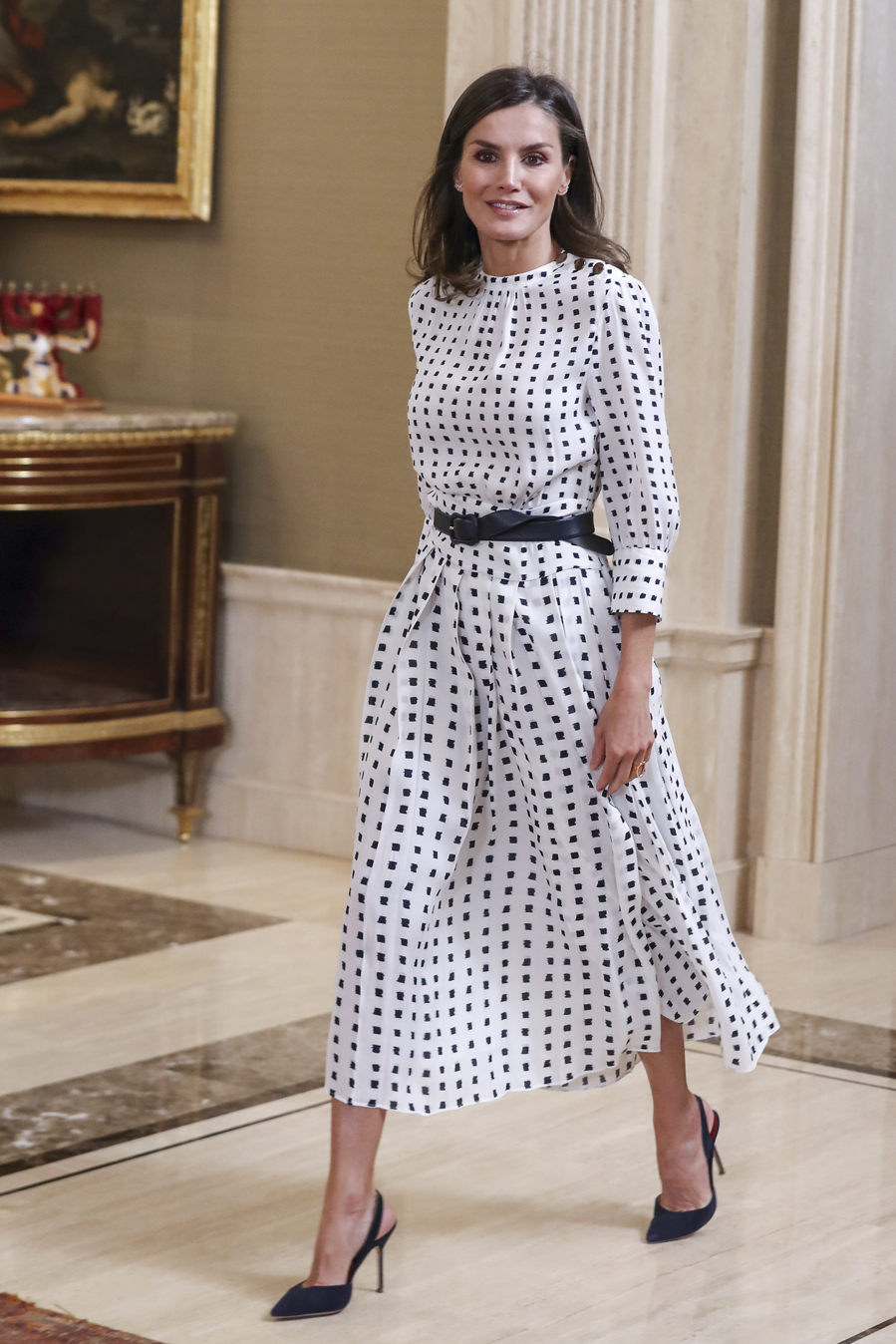 Repite vestido de Massimo Dutti para una recepción en Zarzuela Las prendas 'low cost' del vestidor de Letizia | Moda | EL MUNDO