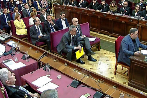 Oriol Junqueras declara en el Tribunal Supremo por el 1-O