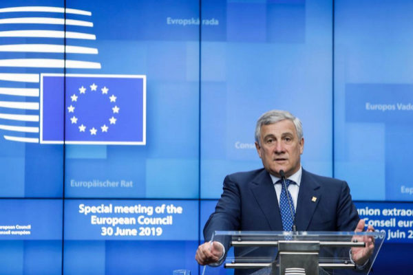 Brussels (Belgium).- European Parliament President Antonio Tajani...