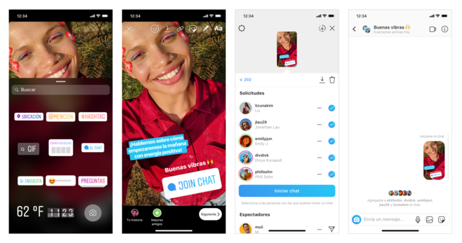 Instagram incluye una nueva funcionalidad, el sticker de chat