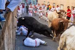 San Fermn:  la carrera ms espectacular deja un corneado