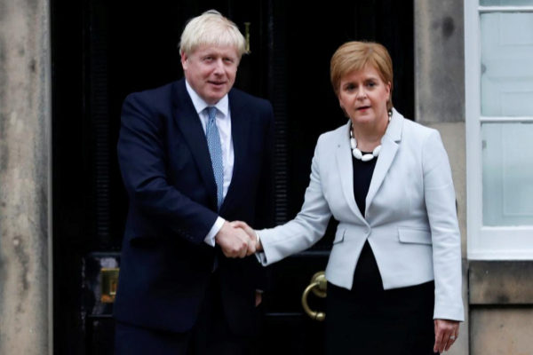 Britain&amp;apos;s Prime Minister Boris Johnson visits Scotland