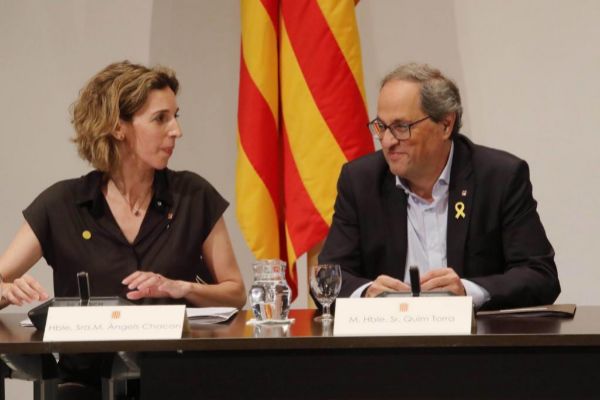 Antonio Moreno 15.07.2019.Barcelona Catalua. El president. Q.Torra y...