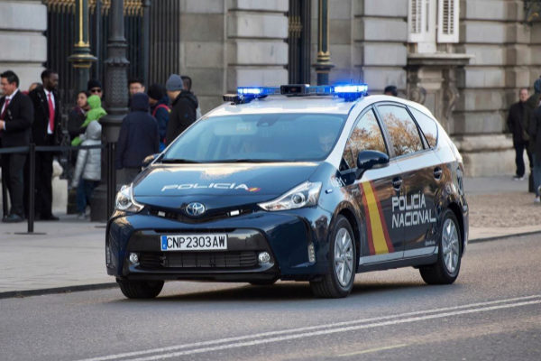 Un coche patrulla de la Polica Nacional.