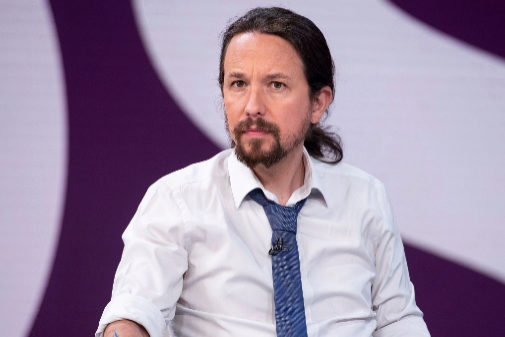 El lder de Podemos, Pablo Iglesias, la semana pasada en una...