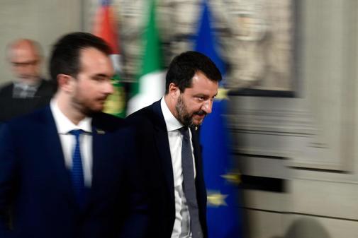 Matteo Salvini, tras reunirse con el presidente de Italia, Sergio...