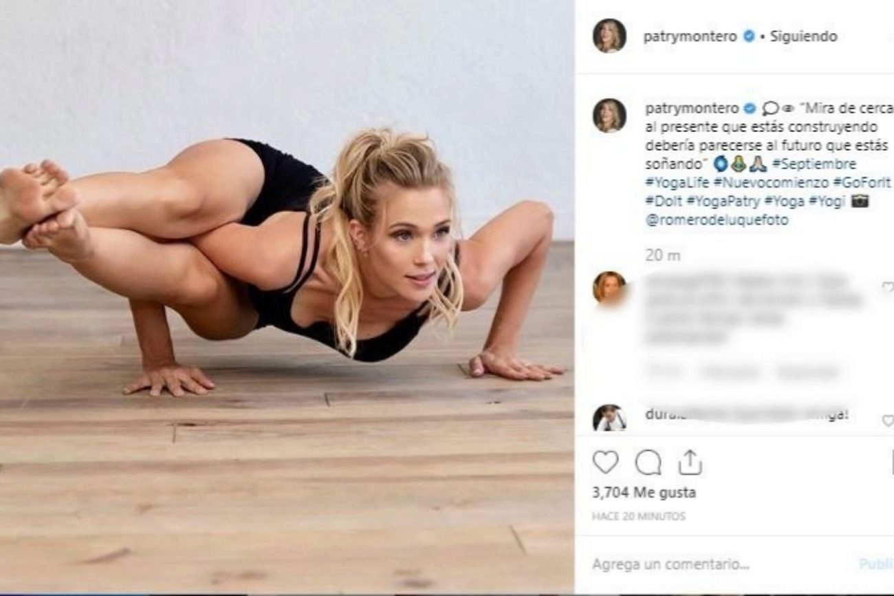 La actriz Patricia Montero, de 31 aos, es una apasionada del yoga....