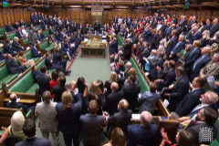 Los diputados debaten en el Parlamento britnico sobre el 'no deal'.