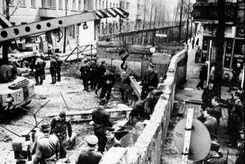 Berln, 1961, durante la construccin del Muro.