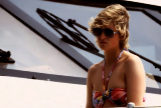 La princesa Diana, en bikini, en Mallorca.