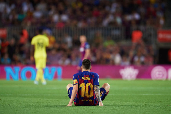 BARCELONA, SPAIN - SEPTEMBER 24: Lionel <HIT>Messi</HIT> of FC...